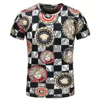 versace tee shirt cotton 1969 italia blason